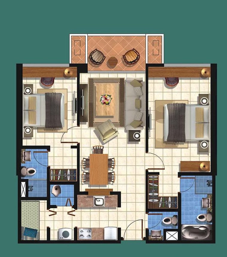 Denah Condominium Taman Anggrek Residences