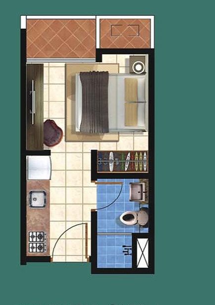 户型图 Studio – Taman Anggrek Residences