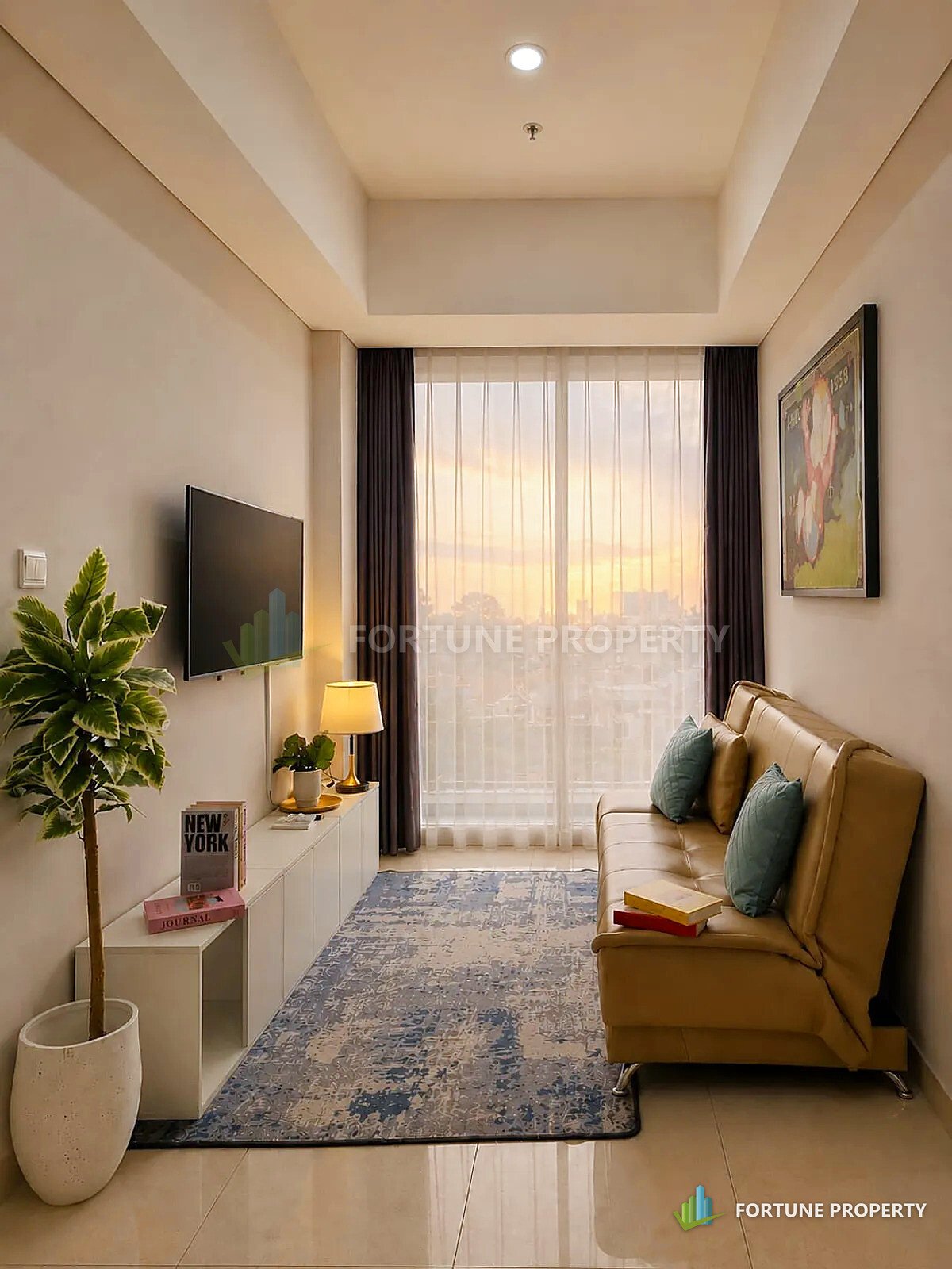 Sewa Tahunan Tipe 3BR Full Furnished di Taman Anggrek Residences – Taman Anggrek Residences